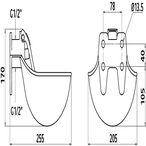 KERBL Tränkebecken Guss Mod. 221500